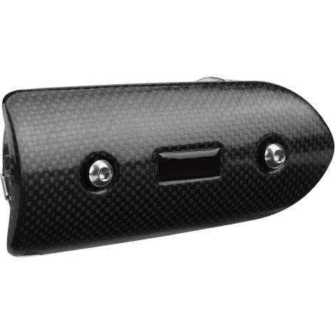 Scudo termico universale in fibra di carbonio per tubo di scarico di motociclette, 12 cm x 22 cm
