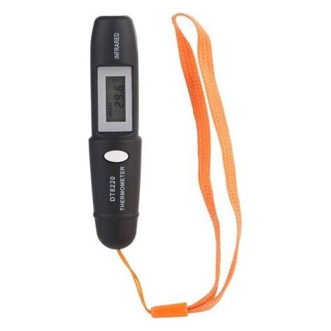 Meat Thermometer - Mini Non-Contact Infrared Thermometer Digital LCD Display , Black (1/5)
