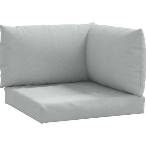 Maison Exclusive - Cuscini per Pallet 3 pz Grigio Chiaro Mélange in Tessuto