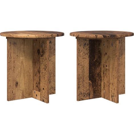 Maison Exclusive - Pflanzenständer 2 pcs Altholz 40 x 40 x 40 cm
