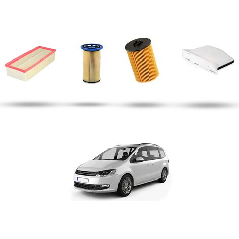 Kit tagliando 4 filtri compatibile con Vw Sharan II (7N) 2.0 TDI 135kw Dal 2015 (1/5)