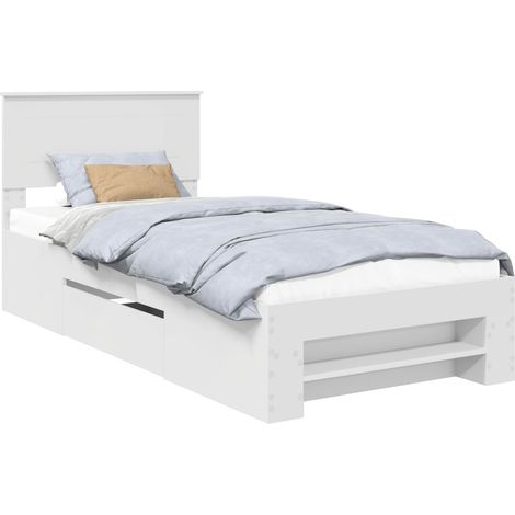 Estructura de cama 90 x 200 cm Madera de ingeniería vidaXL (1/5)