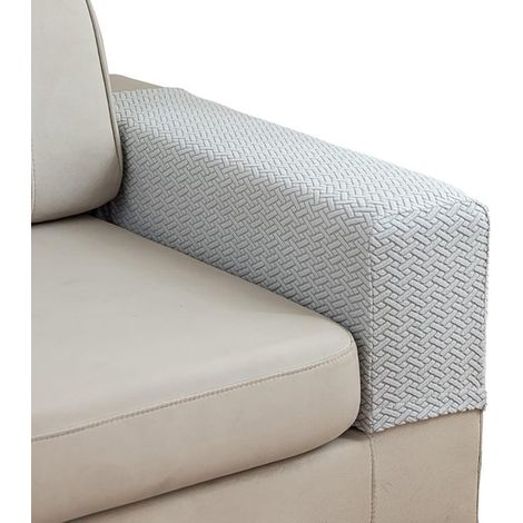 Copribracciolo per divano in 2 pezzi, copribracciolo per divani, copribracciolo lavabile per divano, copripoltrona reclinabile, copribracciolo elasticizzato per divani (Cre (1/5)