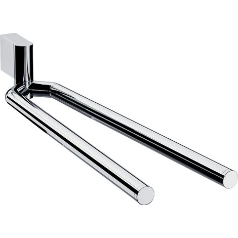 Support de serviettes SYSTEME 2 à 2 bras, pivotant, 387 mm chromé (1/5)