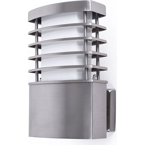 Außen Wand Lampe Garten Beleuchtung Terrassen Edelstahl Leuchte silber Wofi 4034.01.97.7000