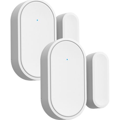 Mini alarme de porte/fenêtre, sécurité domestique, capteur magnétique sans fil 433 MHz, alarme antivol, installation facile pour maison, garage, appartement, système d'alarme basse tension (1/5)