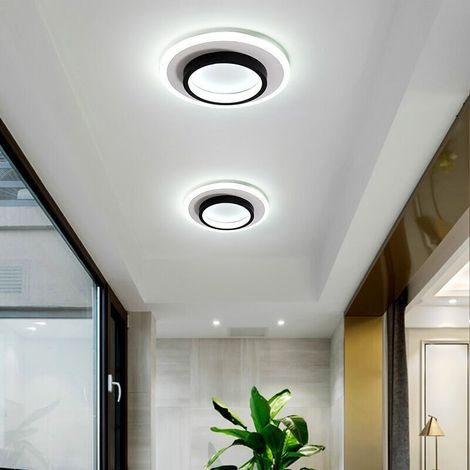 Plafonnier LED Rond Moderne 20W - Installation Simple - pour Chambre, Salon (Blanc)