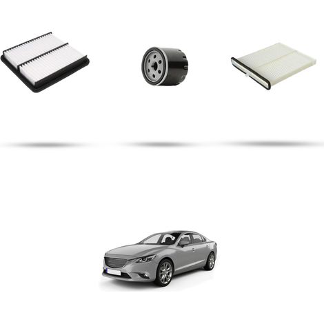 Kit tagliando 3 filtri compatibile con Mazda 6 (GJ) 2.5 143kw dal 2018 (1/5)