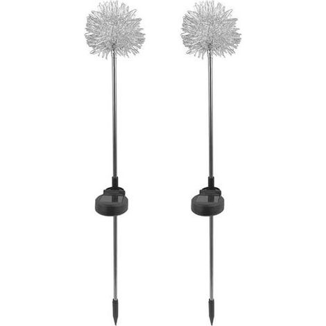 Lot de 4 lampes solaires d'extérieur à LED pour pelouse, allée, sol, jardin, paysage (1/4)