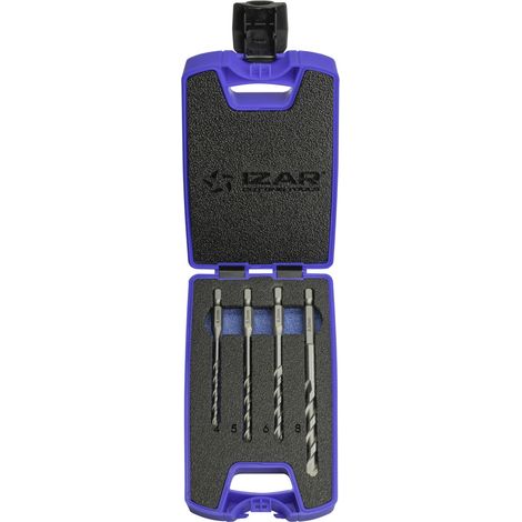 Broca Set 04-05-06-08 mm Pared HEX E6,3 -1601- IZAR (1/4)