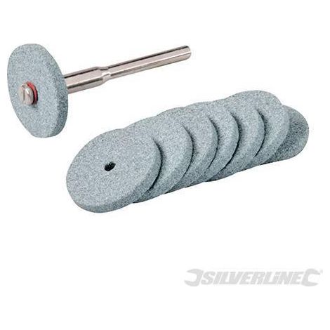 9 dischi di smerigliatura in pietra per utensili rotanti Silverline