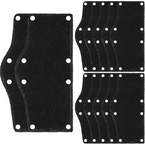 Lot de 12 bandeaux anti-transpiration en coton réutilisables pour casques de chantier, doublés et fixés par pression. (1/5)