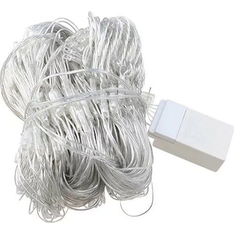Liyade Guirlande Lumineuses Filet, 3x2m 192 LED , IP65 Étanche Guirlande Lumineuse Extérieure pour Chambre Noël Mariage Soirée Maison Jardin [Classe énergétique A] (1/5)