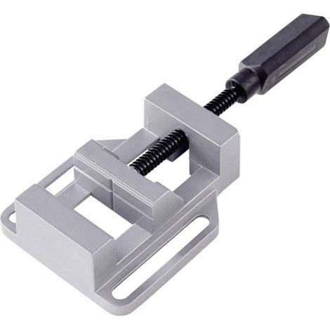 Wolfcraft – Etau pour perceuse à colonne – Largeur de mâchoire 68 mm – Envergure max. 65 mm – Aluminium moulé sous pression avec rainures en V