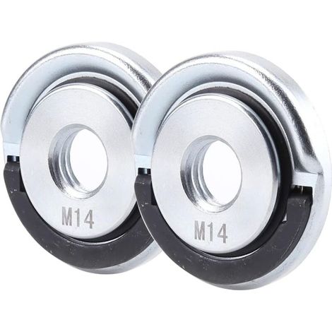 Écrous de Serrage Rapide M14 pour Meuleuse d'Angle – Lot de 2 Pièces (1/4)