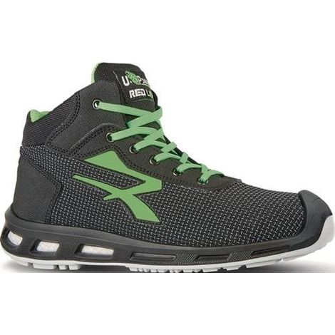 Sicherheitsstiefel RedLion HARD Gr.43 schwarz/grün S3 SRC ESD EN20345 (1/2)