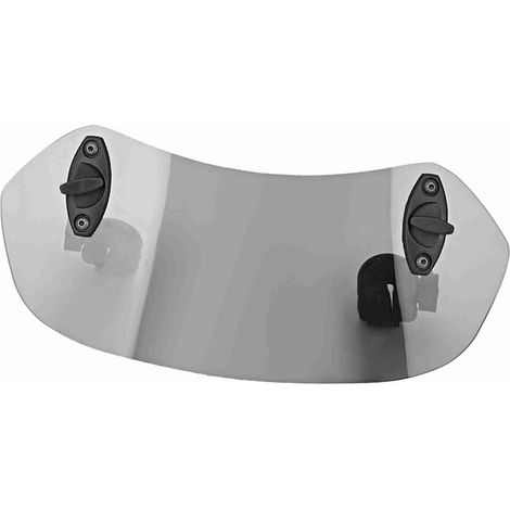 Verstellbarer Windabweiser für Motorrad-Windschutzscheiben, zum Anclipsen, Windschutz, braun, schnelle Befestigung ohne Bohren. (1/5)