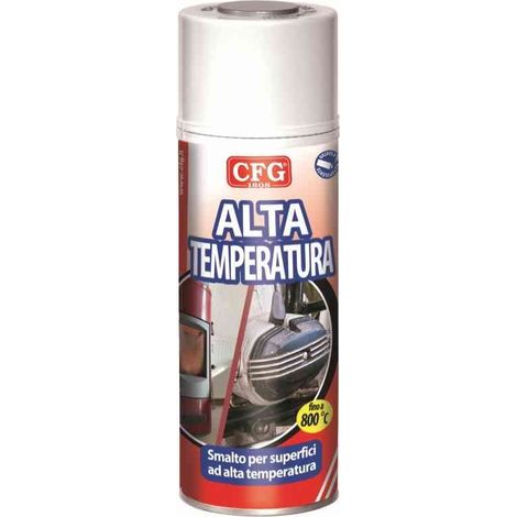 Smalto vernice spray alta temperatura cfg, acrilico, nero, 400 ml, cfg s0500 (1/5)