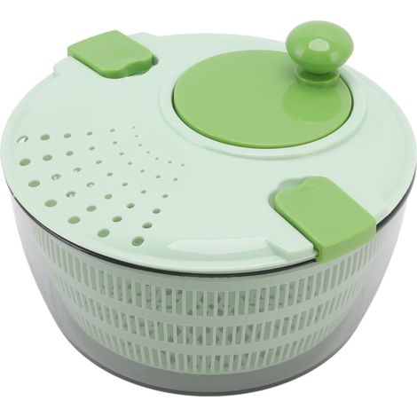 Séchoir à Légumes 4L en PP, Essoreuse à Salade Multifonction, Bol Égouttoir Vert pour Cuisine (1/5)