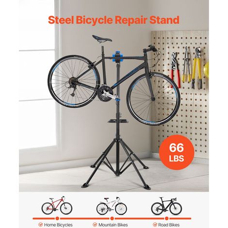 Support réparation vélo pliable en acier, capacité 29,9 kg, établi vélo réglable 83,5-144 cm avec plateau aimanté, pour VTT et vélo de route (1/5)