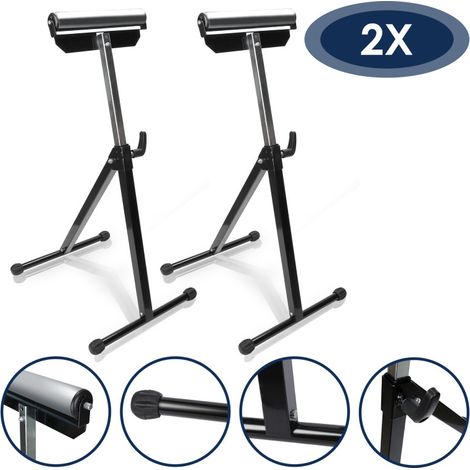 Randaco Supporto a rotelle Set di 2 supporti a rotelle fino a 60 kg anteriori e regolabili in altezza 68-108 cm (1/5)