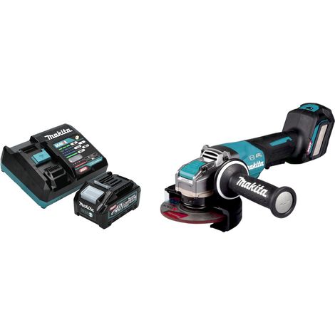 Makita GA 044 GM101 Akku Winkelschleifer 40 V max. 125 mm X-LOCK Brushless + 1x Akku 4,0 Ah + Ladegerät (1/5)
