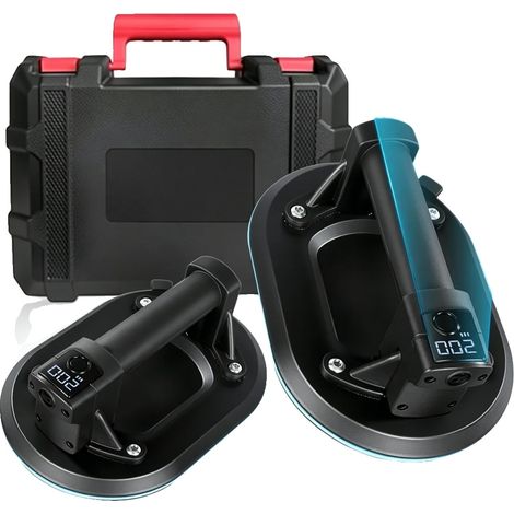 Ventosa eléctrica, material de goma, 200 mm de diámetro, capacidad de carga de 200 kg, 12 horas de uso, batería recargable de 1800 mAh. (1/5)