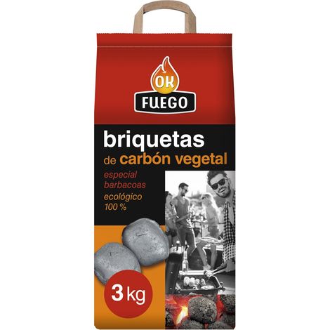 BRIQUETTES CHARBON VÉGÉTAL AUTO-ALLUMANT - 3 KG