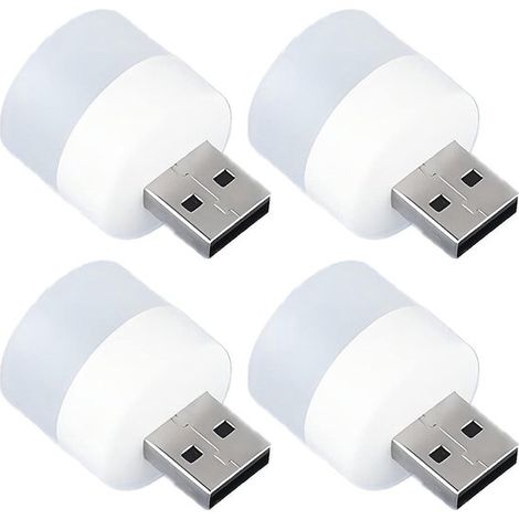 20 Stück LED Nachtlicht zum Einstecken, Mini USB LED Leuchte, flexible USB LED Stimmungsleuchte, tragbare LED Leuchte für Auto, drinnen, draußen, (1/4)