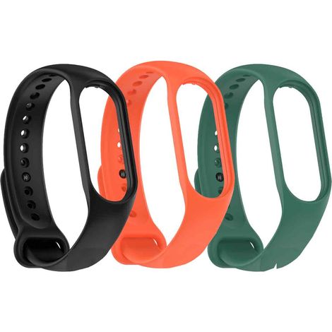 Pack Sport Xiaomi Mi Smart Band 5 (Noir, Orange et Vert) (1/5)