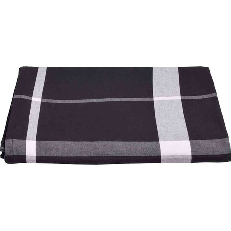 VIVARAISE - Nappe en coton bio La Nonna - Caviar (160 x 250 cm) - Domestique