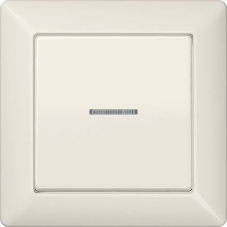 Jung Wippe 1fach mit Lichtleiter, mit Rahmen, Duroplast, Serie AS, weiß AS590KO5 (1/2)