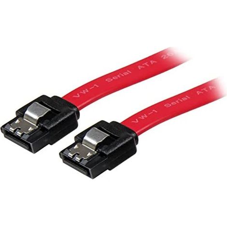 StarTech ST LSATA12 - Kabel SATA 6 Gb/s Bu. SATA Bu., 30 cm, rot, Metall (1/3)