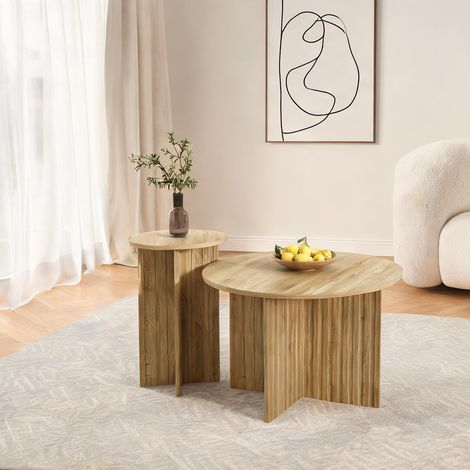 Table basse natural en mDF panneau de particules (1/5)