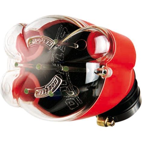 Cornet rouge Ø28/35mm filtre à air Doppler Air Box pour scooter (1/5)