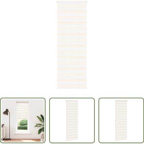 vidaXL Marmorbeige -  Doppelrollo Marmorbeige 80x200 cm Stoffbreite 75,9 cm Polyester (1/5)