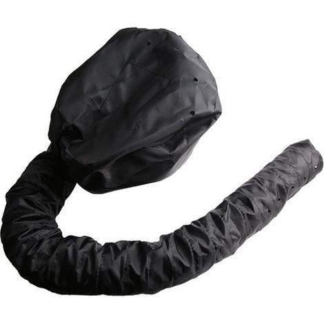 pièces - Accessoire sèche-cheveux - Casque de Soins capillaires - Casque de séchage - Casque de séchage en maille - Défroisseur vapeur - Zwart - Réglable - Avec tuyau - Facile à transporter - Convient (1/5)