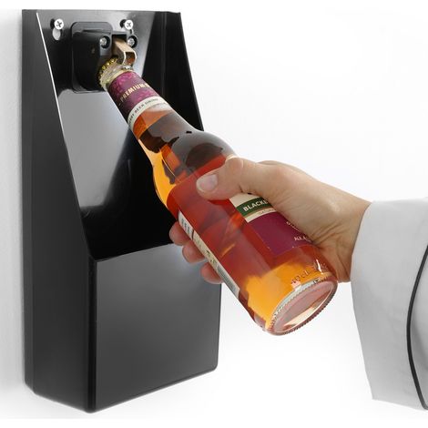 Abrebotellas de pared Hendi 643914 con soporte para tapas (1/2)