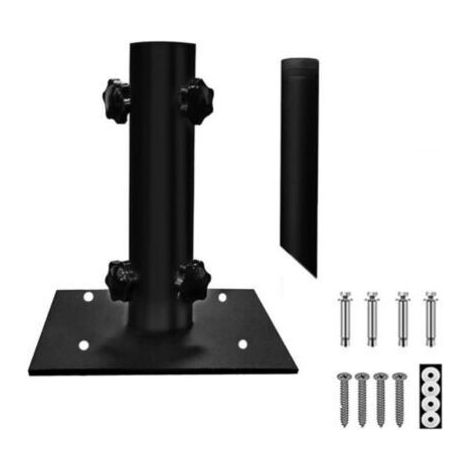Pied de parasol stable et polyvalent, adapté à toutes les surfaces. (1/5)