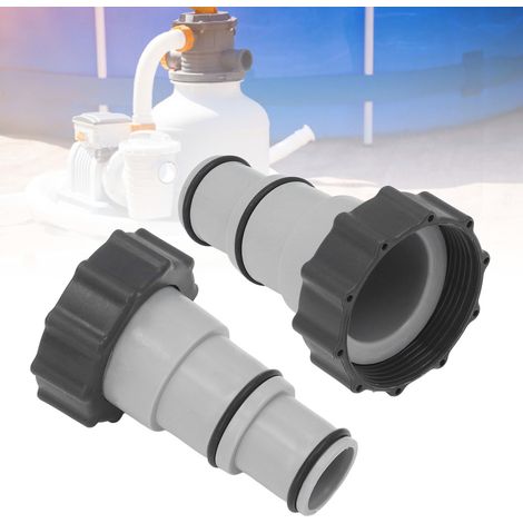 Ersatz-Schlauchadapter-Set mit Gewindeschelle für Intex Fit ARU Pumpen mit Gewindeanschluss Ersatz-Schlauchadapter-Set für Filterpumpen mit Gewinde-Schlauchanschlüssen Salzsysteme für Chlorgeneratoren (1/5)