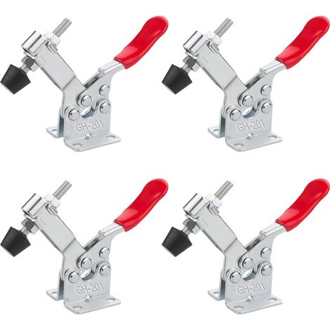 Pince à Genouillère Push-Pull, Sauterelle de Serrage, 4 Pièces Dégagement Rapide Basculer La Pince, Pince Horizontale, 27KG (1/5)