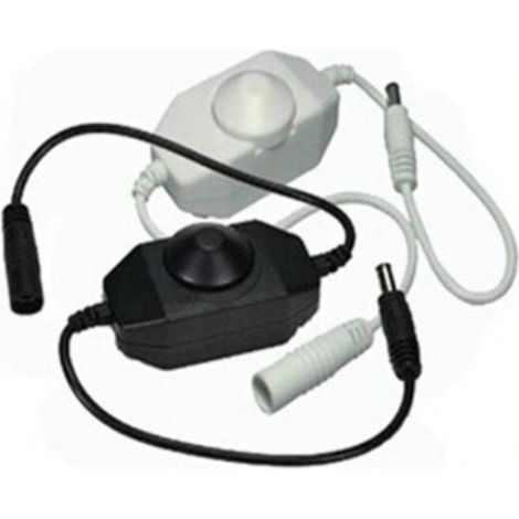 Inline LED dimmer with button, manual dimmer, monochrome LED controller