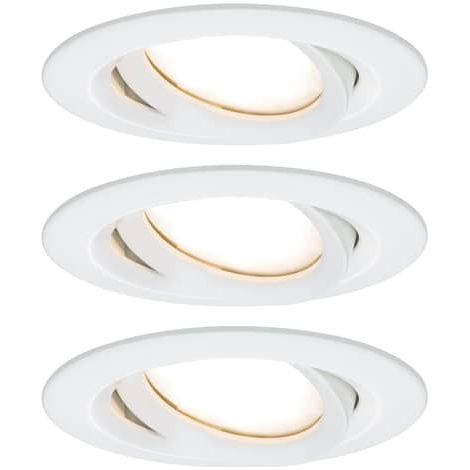 [GEBRAUCHT] Paulmann Nova Plus 3er Led Spot Einbauleuchte Lampe Leuchte Einbau Rund Weiß 6 W B-Ware
