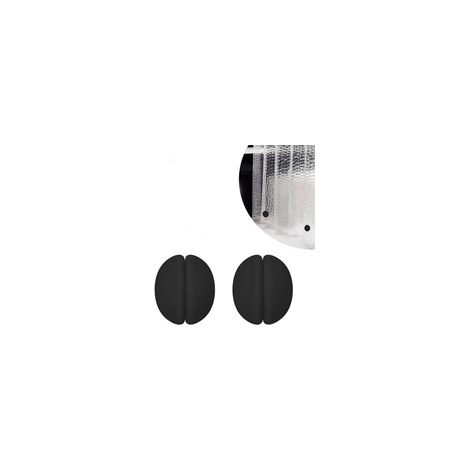 Filiyano-Super offre à petit prix  (Noir, lot de 2) Poids pour rideau de douche, aimants en acier inoxydable, poids recouvert de silicone - Glad (1/3)
