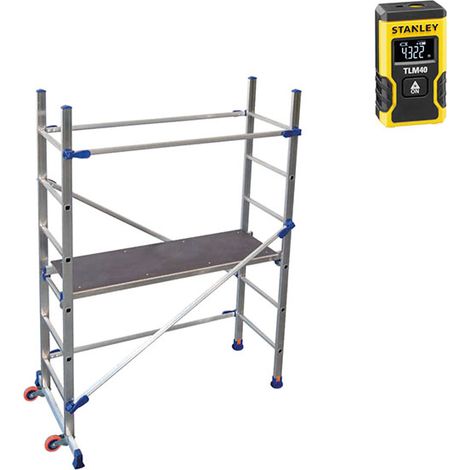 Fahrbare Podesttreppe - Max. Arbeitshöhe 2.90m + Laser - P6-LASER