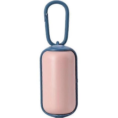 Promenade de chien : boîte de rangement portable pour 15 sacs poubelles, support multifonction pour accessoires canins. (1/4)