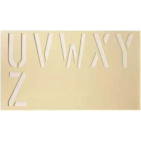 POCHOIR SOPPEC LETTRE U À Z EN PVC 1MM D'ÉPAISSEUR RÉUTILISABLE -451725