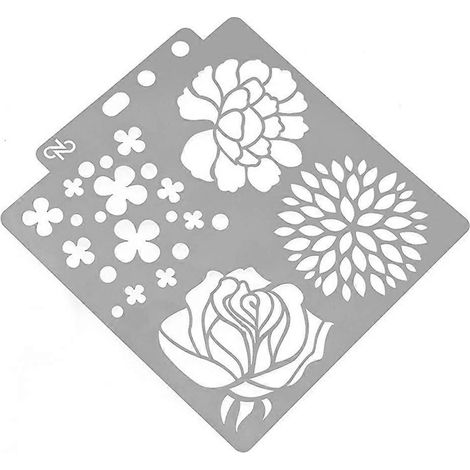 Blumenmalerei-Schablone Wandmöbelbrett Holzhandwerk Kreation Dekoration Kunst
