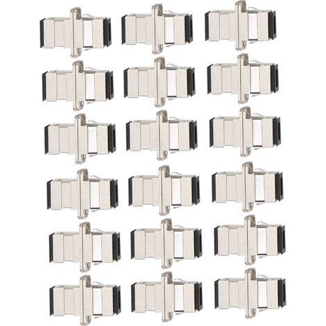50 pièces de bride à fibre optique SC-SC simplex, coupleur métallique, adaptateur optique, fournitures industrielles (1/5)