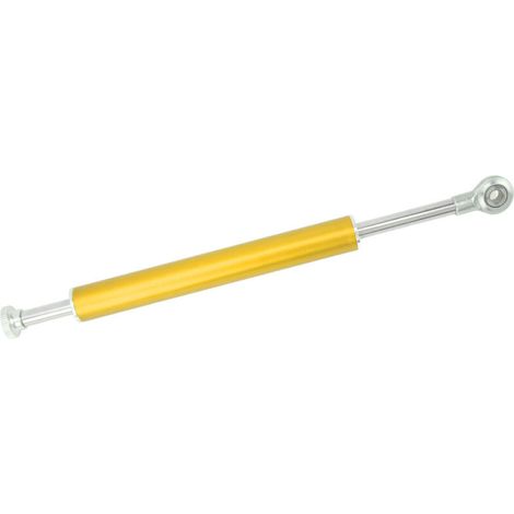 Jeffergarden Amortisseur de direction moto 330 mm, stabilisateur universel en aluminium, compatible avec la plupart des motos, doré (1/5)